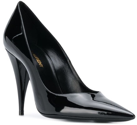 (W) Saint Laurent Tacones Altos de Charol Negro con Punta Afilada 5785990NP001000 Order (W) Saint Laurent Tacones Altos de Charol Negro con Punta Afilada 5785990NP001000