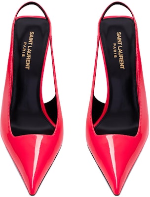 (Women) Saint Laurent Patent Leather Pointed-Toe Slip-On Stiletto 'Pink' 731520AABNG6603 Lookbook (Women) Saint Laurent Patent Leather Pointed-Toe Slip-On Stiletto 'Pink' 731520AABNG6603