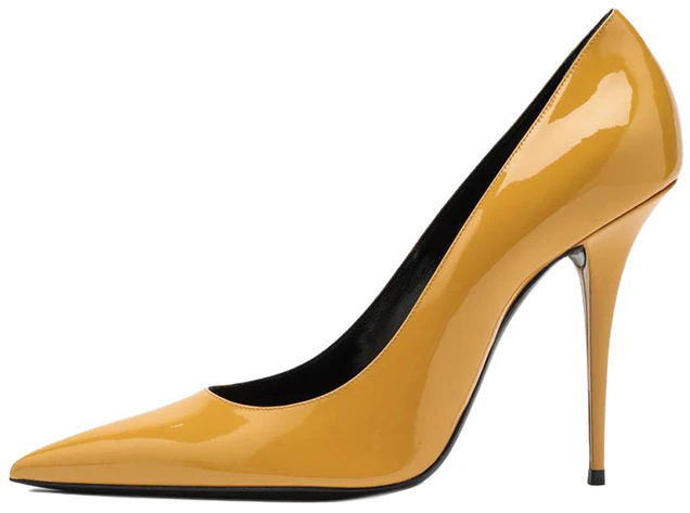 women-saint-laurent-patent-leather-pointed-toe-stiletto-high-heels-yellow-711262-aabna-7020