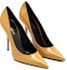 Order (W) Saint Laurent Kulit Berkilat Tumit Tinggi Runcing Stiletto 'Kuning' 711262AABNA7020