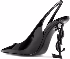 Shop (W) Saint Laurent Zapatos Stiletto de Charol Punta Afilada Mujer 'Negro'. 6301070NPVV1000