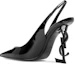 Shop (W) Saint Laurent Zapatos Stiletto de Charol Punta Afilada Mujer 'Negro'. 6301070NPVV1000