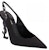(W) Saint Laurent Tumit 'Alien Heel' Bertali Berhujung Runcing 'Hitam' 762942AACSM1000