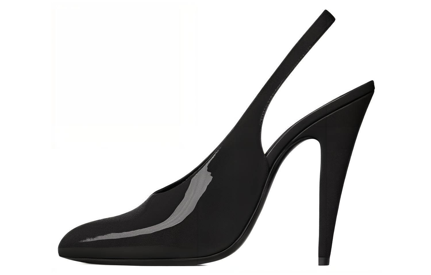 (Women) Saint Laurent Pointed Toe Slingback Pumps 'Black' 6377311TV001000