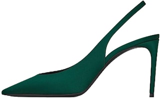 (Women) Saint Laurent Pointed Toe Stiletto 'Green' 7468711UU003020 (Women) Saint Laurent Pointed Toe Stiletto 'Green' 7468711UU003020