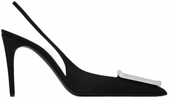 Order (W) Saint Laurent Puntige Stiletto Hoge Hak 9.5cm ''Zwart'' 756061F14NN1000