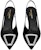 (W) Saint Laurent Tumit Tinggi Runcing 9.5cm 'Hitam' 756061F14NN1000