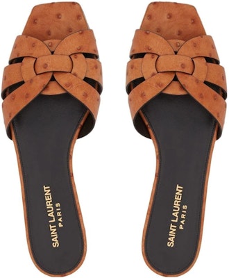 (Women) Saint Laurent Polka Dot Leather Sandal 'Brown' 572761AAARK2204 Buy (Women) Saint Laurent Polka Dot Leather Sandal 'Brown' 572761AAARK2204