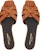 (W) Sandal Kulit Bintik Coklat Saint Laurent 572761AAARK2204
