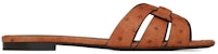 (W) Sandal Kulit Bintik Coklat Saint Laurent 572761AAARK2204