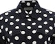 Cheap (Women) SAINT LAURENT Polka Dot Print Point Collar Long Sleeve Shirt Women Black 601613Y535V1082