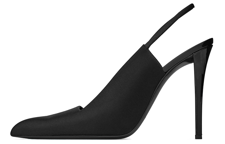 (W) Saint Laurent Raven High Heels 'Black Sheer'