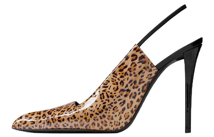 (W) Saint Laurent Raven High Heels 'Leopard Print'
