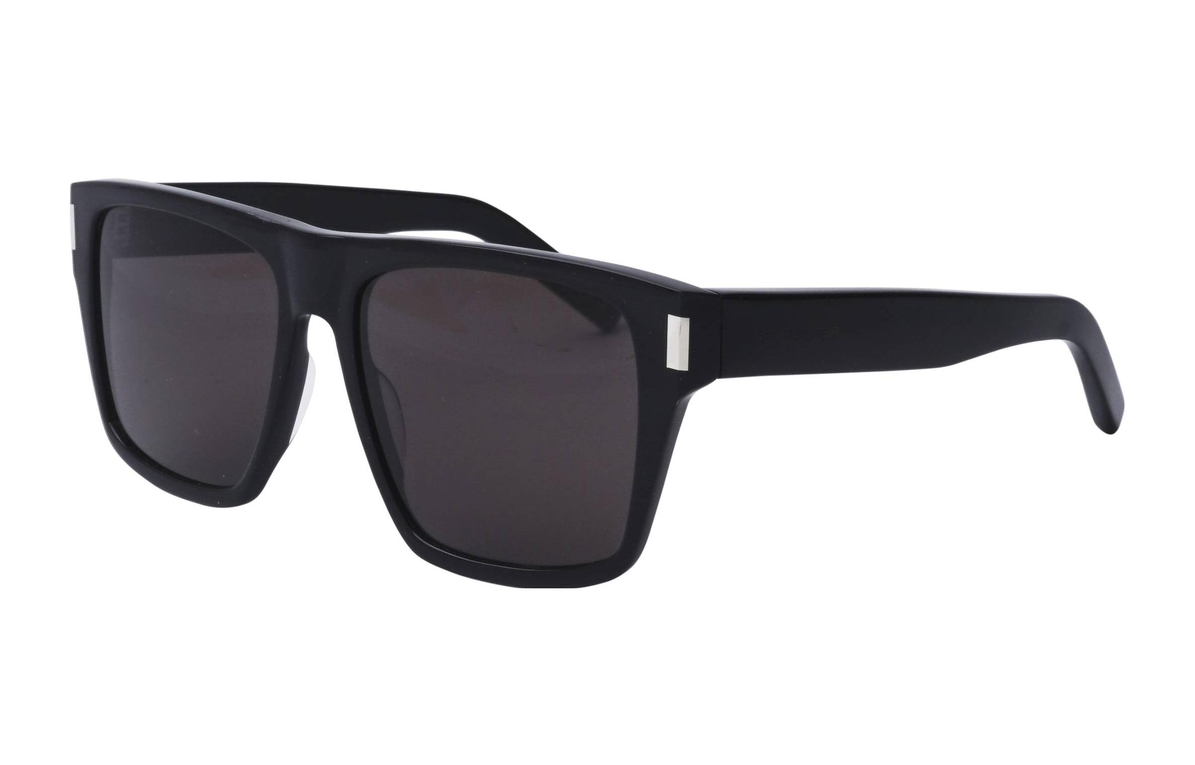 (Women) Saint Laurent Rectangle Sunglasses Women Black SL424-001