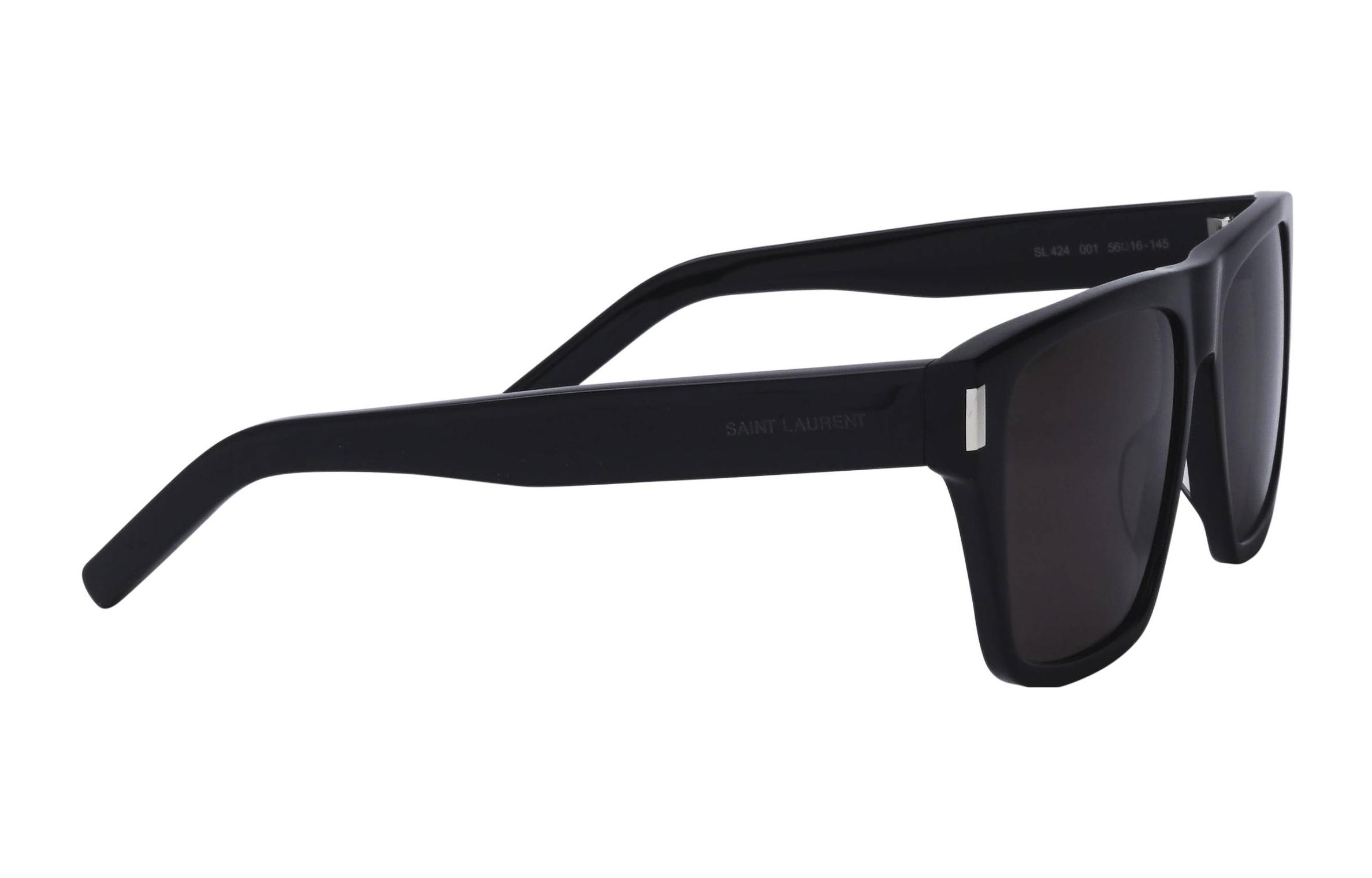 (Women) Saint Laurent Rectangle Sunglasses Women Black SL424-001 圖 5