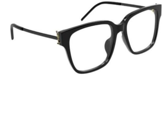 (W) SAINT LAURENT 矩形黑色醋酸金屬框光學眼鏡 SLM48OAF Shop (W) SAINT LAURENT 矩形黑色醋酸金屬框光學眼鏡 SLM48OAF