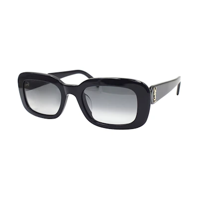 (Women) SAINT LAURENT Retro Intertwined Letter Optical Rectangular Glasses for Women. SLM130/F-002