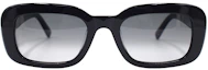 Lookbook (W) Gafas Ópticas Rectangulares Retro SAINT LAURENT con Letras Entrelazadas para Mujer. SLM130/F-002