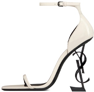 (W) 圣罗兰 黑色高跟漆皮白色凉鞋 5576620NPVV1607 Buy (W) 圣罗兰 黑色高跟漆皮白色凉鞋 5576620NPVV1607