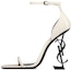 Buy (W) Saint Laurent Sandal 'Hitam Tumit Patent Putih' 5576620NPVV1607