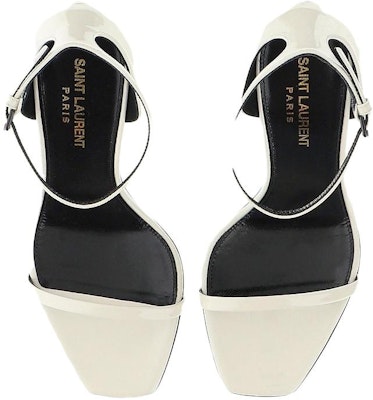 (Women) Saint Laurent Sandal 'Black Heel Patent White' 5576620NPVV1607 Order (Women) Saint Laurent Sandal 'Black Heel Patent White' 5576620NPVV1607