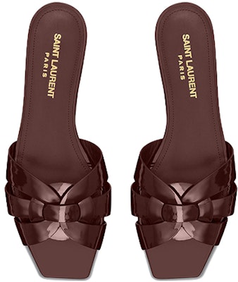 (Women) Saint Laurent Sandal 'Patent Leather Burgundy' 572737B8I006031 Lookbook (Women) Saint Laurent Sandal 'Patent Leather Burgundy' 572737B8I006031