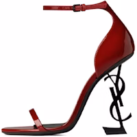 (Women) Saint Laurent Sandals 'Black Patent with Red Heel' 5576621TVVV6750 (Women) Saint Laurent Sandals 'Black Patent with Red Heel' 5576621TVVV6750