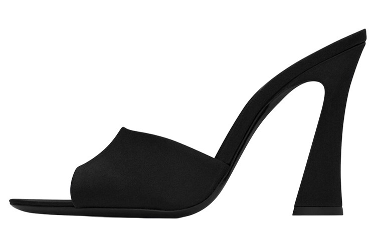 Order (Women) Saint Laurent Satin Sandal 'Black' 7315651UU001000