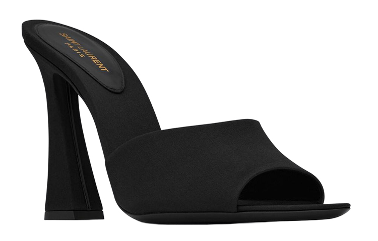 Lookbook (Women) Saint Laurent Satin Sandal 'Black' 7315651UU001000