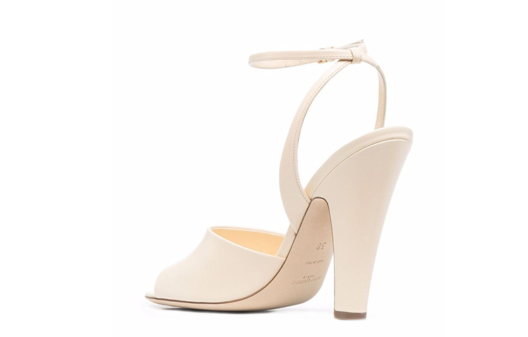 (W) Saint Laurent Scandale Heels 'Cream Smooth Leather' 圖 3