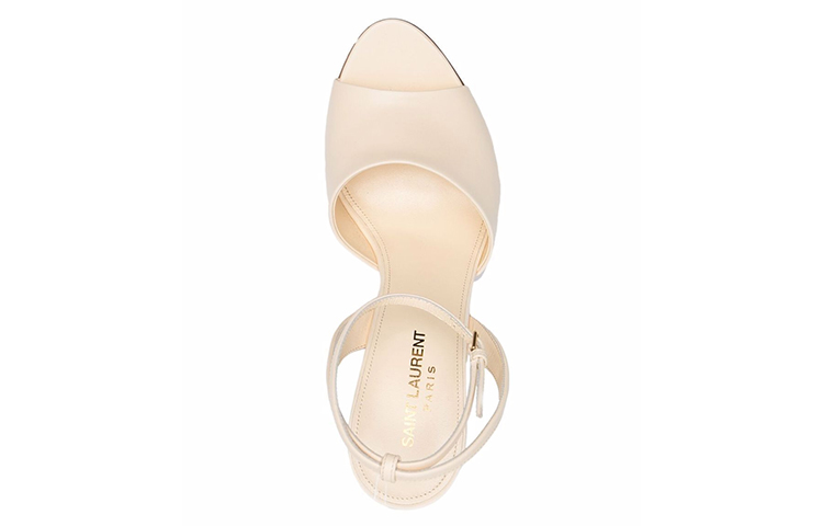 (W) Saint Laurent Scandale Heels 'Cream Smooth Leather' 圖 4