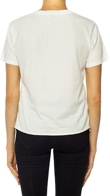 (W) 생로랑 스토닉 프린트 화이트 크루넥 티셔츠 - 클래식 티 529848-YB2VZ-9744 Shop (W) 생로랑 스토닉 프린트 화이트 크루넥 티셔츠 - 클래식 티 529848-YB2VZ-9744