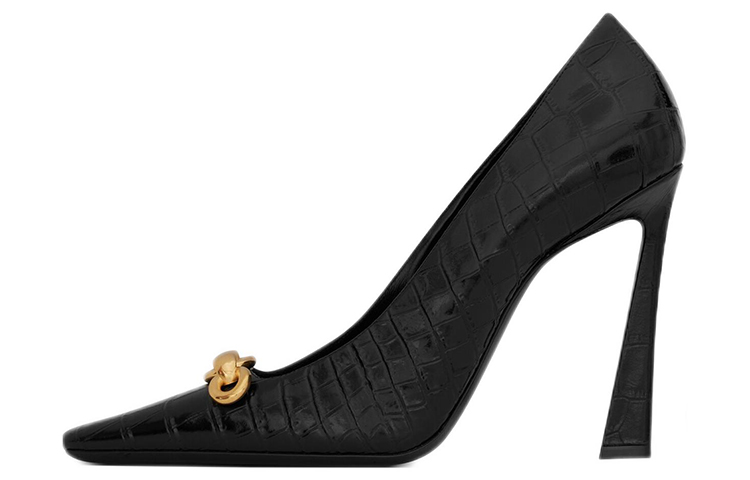 Buy (W) Saint Laurent Severine 'Hitam Croc-Embossed' 7165722YZKK1000
