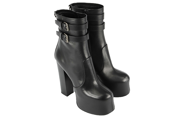 Order (W) Saint Laurent Bottines Courtes ''Boucle Mode Noire'' 6876511Y8001000