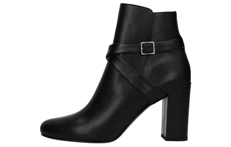 (W) Saint Laurent Short Boot 'Black Leather'