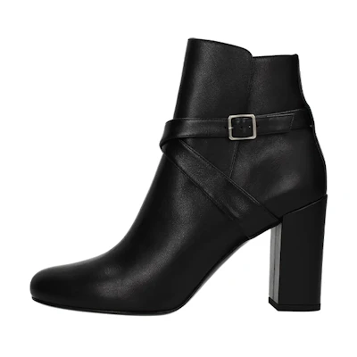 (W) Saint Laurent Short Boot 'Black Leather'