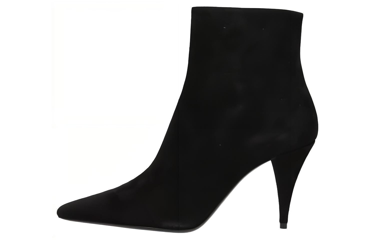 (Women) Saint Laurent Short Boot 'Black Suede' 582119C20001000