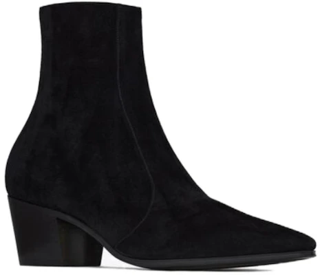 (W) Saint Laurent Stivaletto Corto ''Velvet Nero'' 66917727D001000 Lookbook (W) Saint Laurent Stivaletto Corto ''Velvet Nero'' 66917727D001000