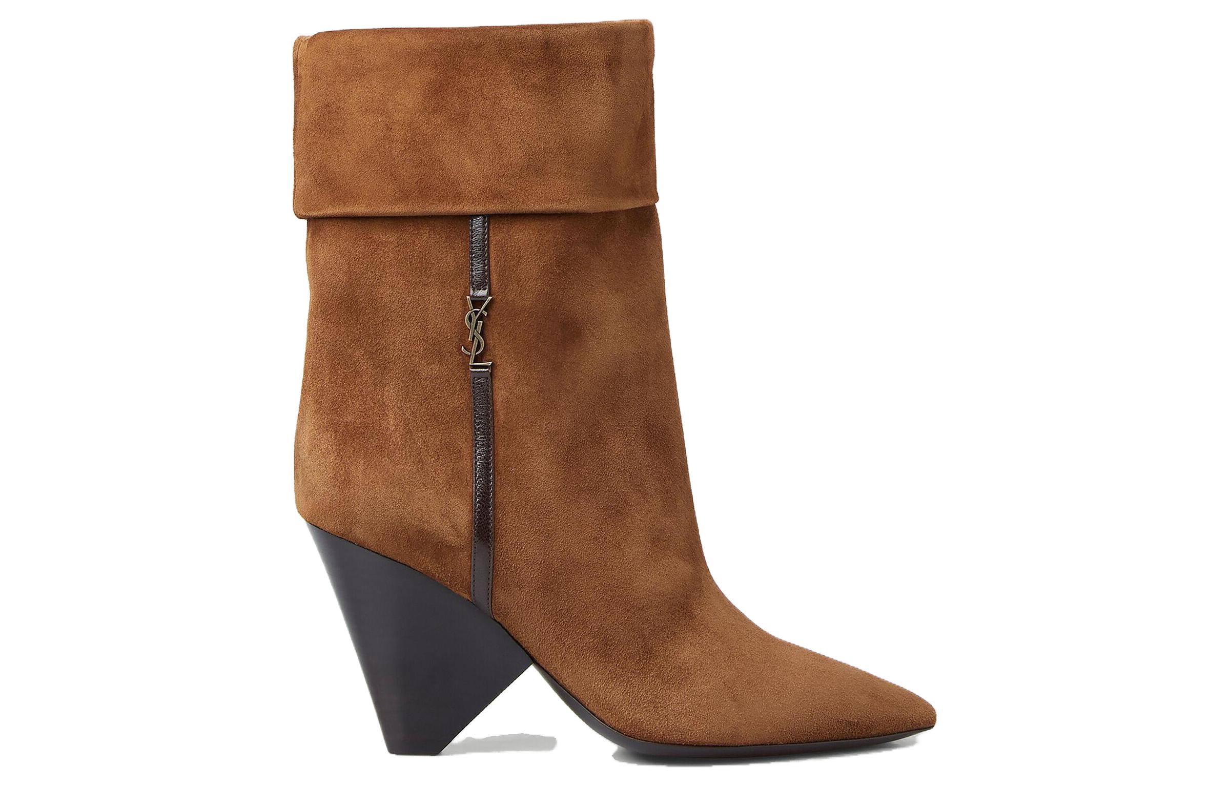 Order (W) But Saint Laurent But Pendek 'Coklat Suede' 67853427DA12758