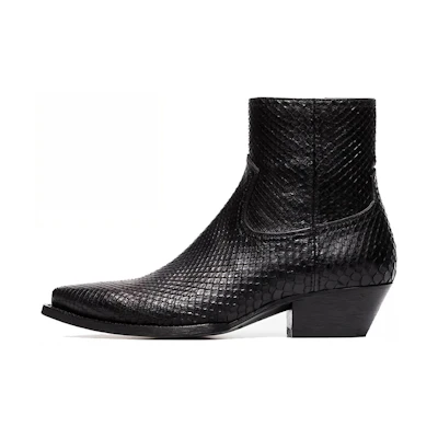 (W) Saint Laurent Short Boot 'Smooth Leather Black'