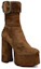 Lookbook (W) Bottines Saint Laurent ''Velours Boucle Marron''. 5400070LI002330