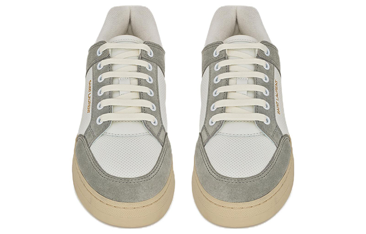 Lookbook (W) サンローラン SL/61 ローカット グレーホワイト 713602AAB3G9078