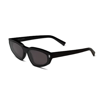 (Women) Saint Laurent SL 634 NOVA Irregular Black Acetate Sunglasses 758461y99561000