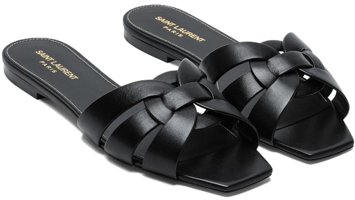 (W) 圣罗兰拖鞋凉鞋「黑色」 571952BDA001000 Lookbook (W) 圣罗兰拖鞋凉鞋「黑色」 571952BDA001000