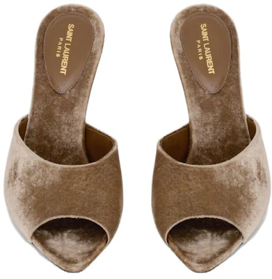 (W) Saint Laurent Slide Sandale ''Braun'' 766825AABS31537 Lookbook (W) Saint Laurent Slide Sandale ''Braun'' 766825AABS31537