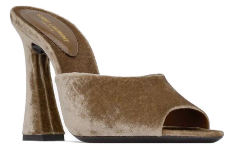Shop (W) Saint Laurent Slide Sandale ''Braun'' 766825AABS31537
