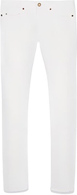 (W) SAINT LAURENT 白色修身牛仔褲 配拉鍊側口袋 597052YR8889001 Buy (W) SAINT LAURENT 白色修身牛仔褲 配拉鍊側口袋 597052YR8889001