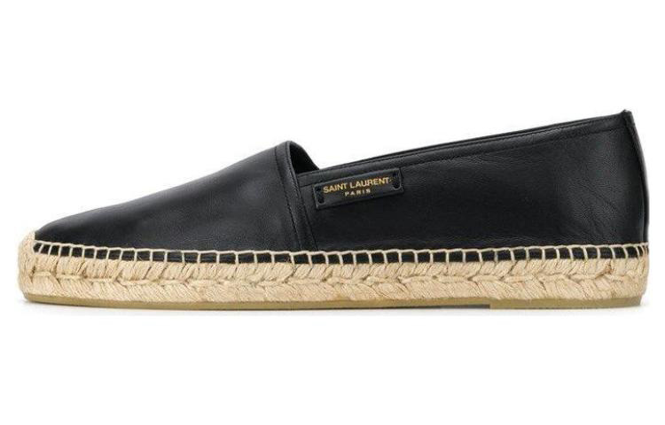 (Women) Saint Laurent Slip-On Espadrilles 'Black Leather' 5574790RR401000