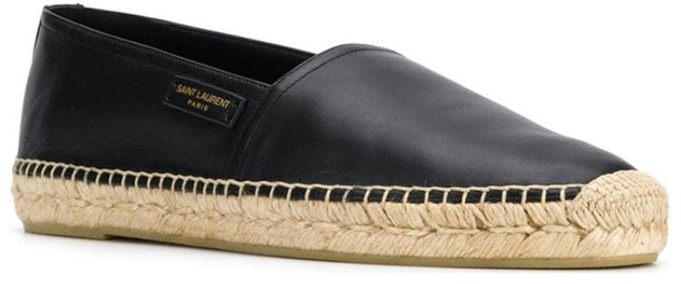 (Women) Saint Laurent Slip-On Espadrilles 'Black Leather' 5574790RR401000 Order (Women) Saint Laurent Slip-On Espadrilles 'Black Leather' 5574790RR401000