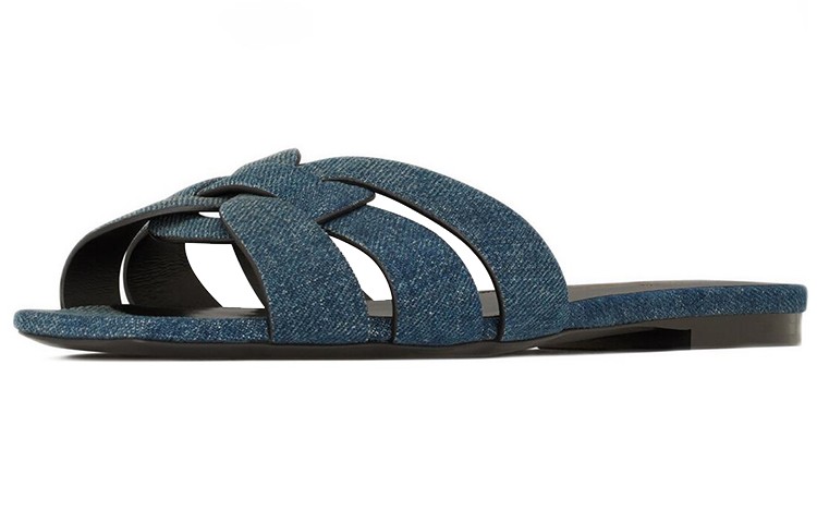 Order (Women) Saint Laurent Slip-On Sandal 'Navy Blue' 592563AAAHS4110
